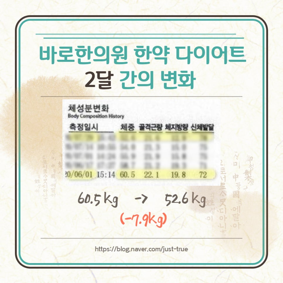 한약다이어트 2달 -7.9kg, 다낭성난소증후군 치료까지! [화곡역 다이어트 한의원]