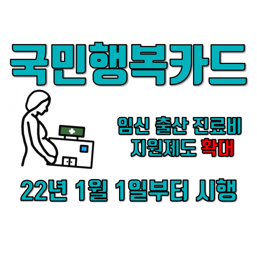 국민행복카드, 임신·출산 진료비 지원확대! 발급방법 및 사용처 정리