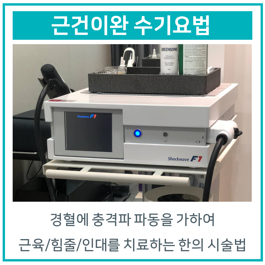 근육, 힘줄, 인대 손상 치료 [체외충격파를 활용한 근건이완수기요법]