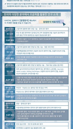 한의약 융합연구 정보센터, 한의사 초음파 진단기기 사용 가능