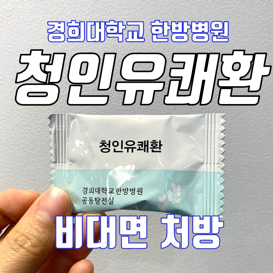 경희대 청인유쾌환 비용, 택배? 비대면 처방 가능합니다